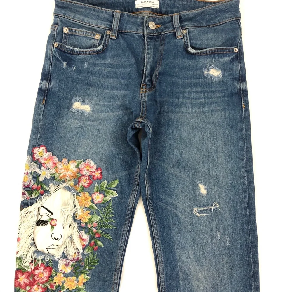 Rare l ZARA Hipster l Sz 4 l Ankle Mommy Jeans - Picture 5 of 16